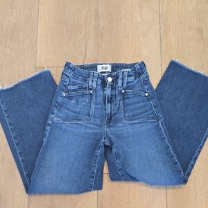PAIGE Women's Deep Indigo Straight Leg Jeans